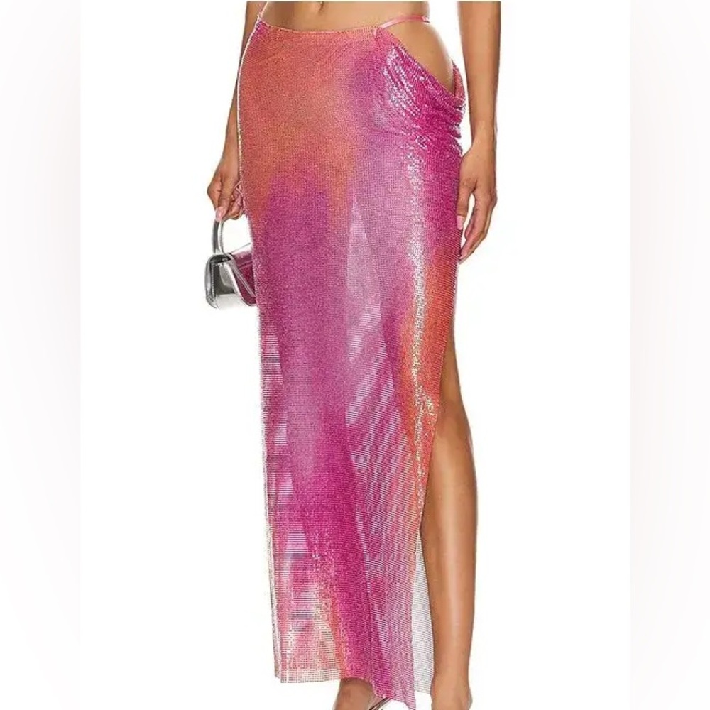 Lovers + Friends Bridget Cleo Metallic Skirt‎